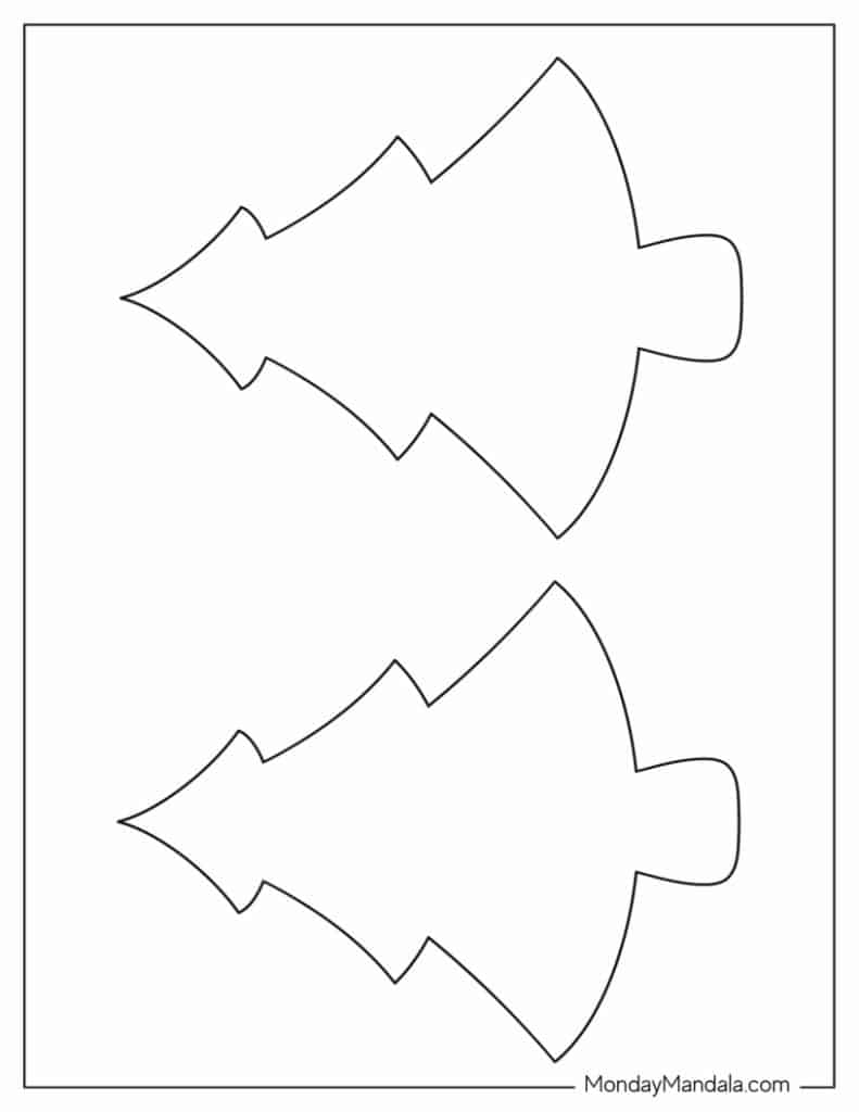 60 christmas tree templates (free pdf printables)